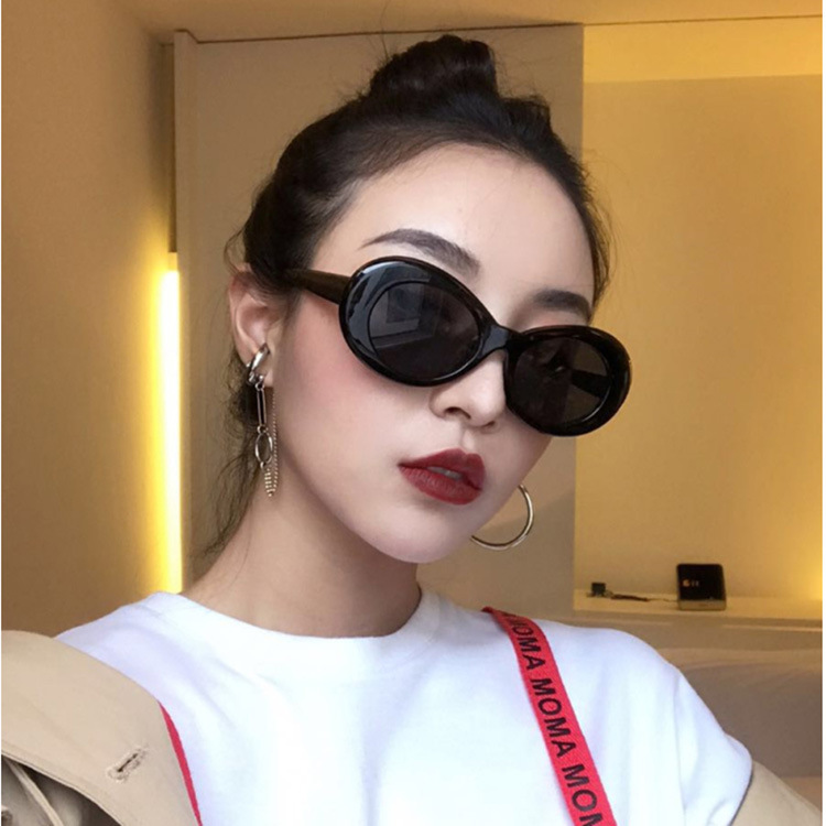 60g Weight Full Frame Glasses Structure Sunglasses Classification UV400 Protection, Resin Lens Material Round Frame Glasses Style Fashion Solid Color UV400 Protection Resin Round Frame Full Frame Women's Sunglasses