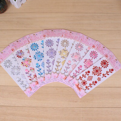 新兒童貼紙DIY手工貼手機水鑽亞克力水鑽兒童貼畫卡通鑽石貼紙