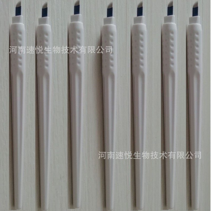 纹绣打雾眉笔 oem 飘眉手工笔绣眉笔漂唇用具一次性手工纹绣笔