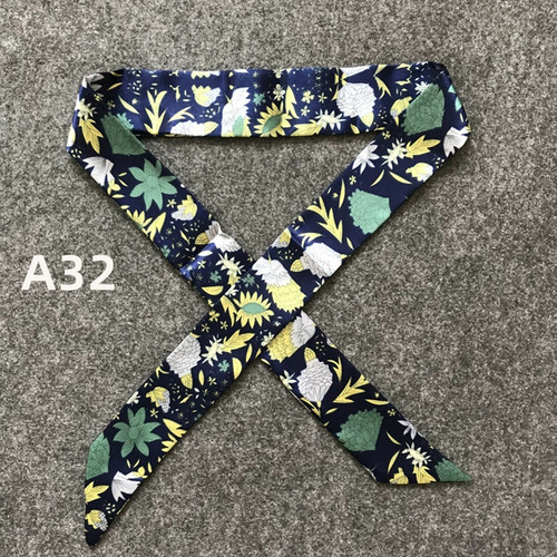Manufacturer's classic slender tie bag handle silk scarf small ribbon decorative scarf bag belt ladies scarf