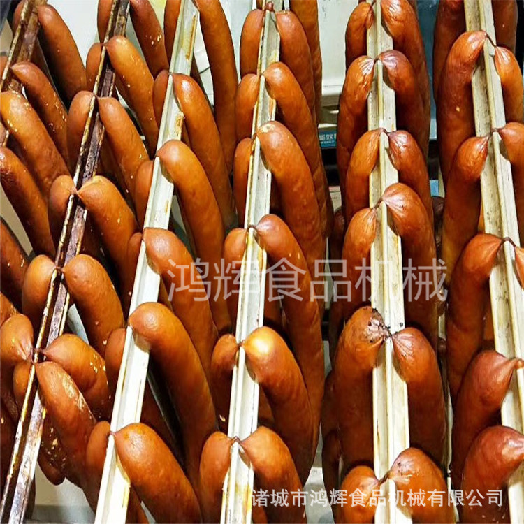 红肠烟熏炉 小型哈红肠熏蒸炉 火腿肠烟熏机 诸城烟熏炉厂家