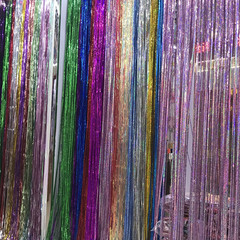 Christmas decoration tassel rain curtain for wedding celebration party scene, balloon rain tassel, balloon rain tassel.