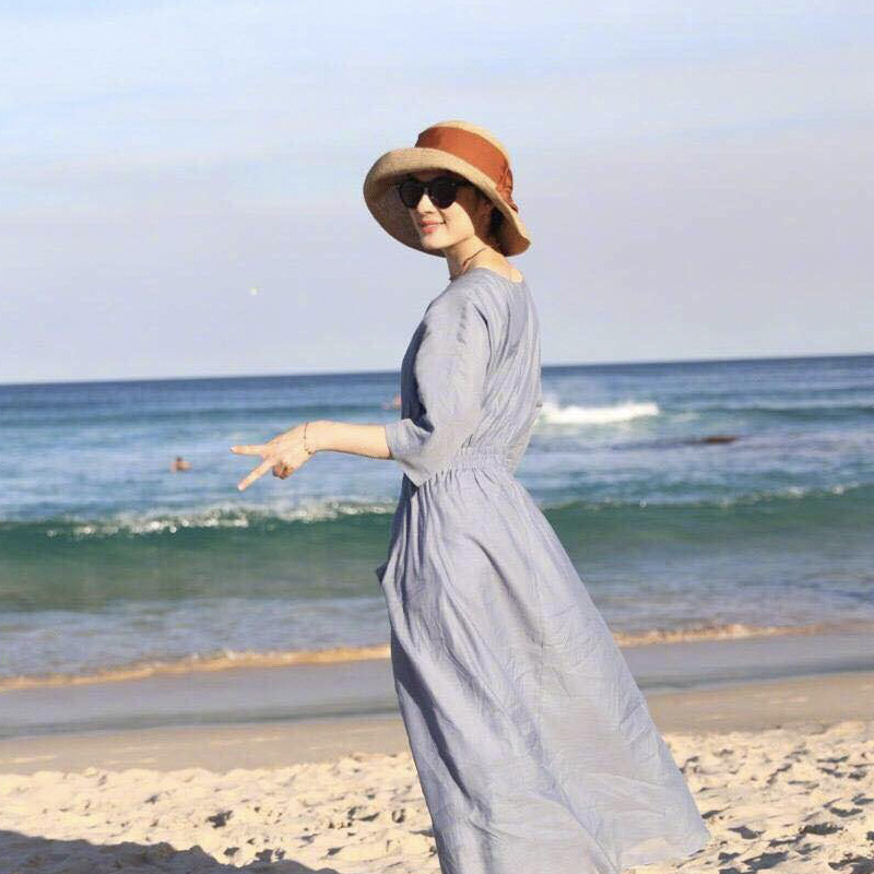 bow Hat lady Straw hat summer Sun hat Beach hat Versatile Foldable Sunscreen hat