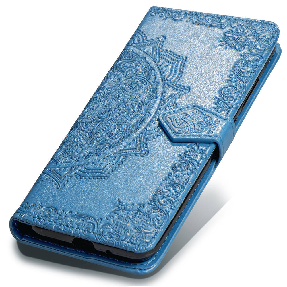 Mandala Embossed Leather Wallet Phone Case For Iphone 16_voghion.com