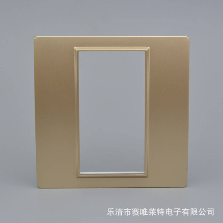 金色中性86型一二三位空白插座面板 128型模块墙壁面板多媒体面板