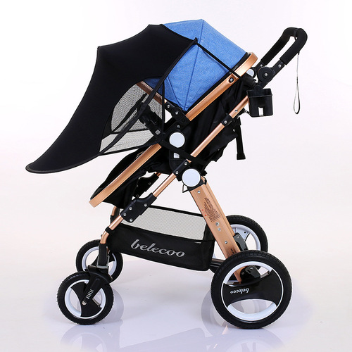 Sunshade for Baby Stroller, UV Protection, Anti-Glare Canopy, Child Stroller Windproof and Waterproof Cover, Umbrella Stroller Sun Protection Universal Accessory