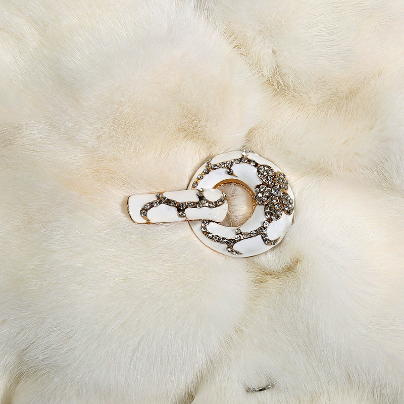 Фланяй Нью Mink Fur Jacket White Classic Princess Shirt Fur Coat Jacket Women's Fur Clothing Processing