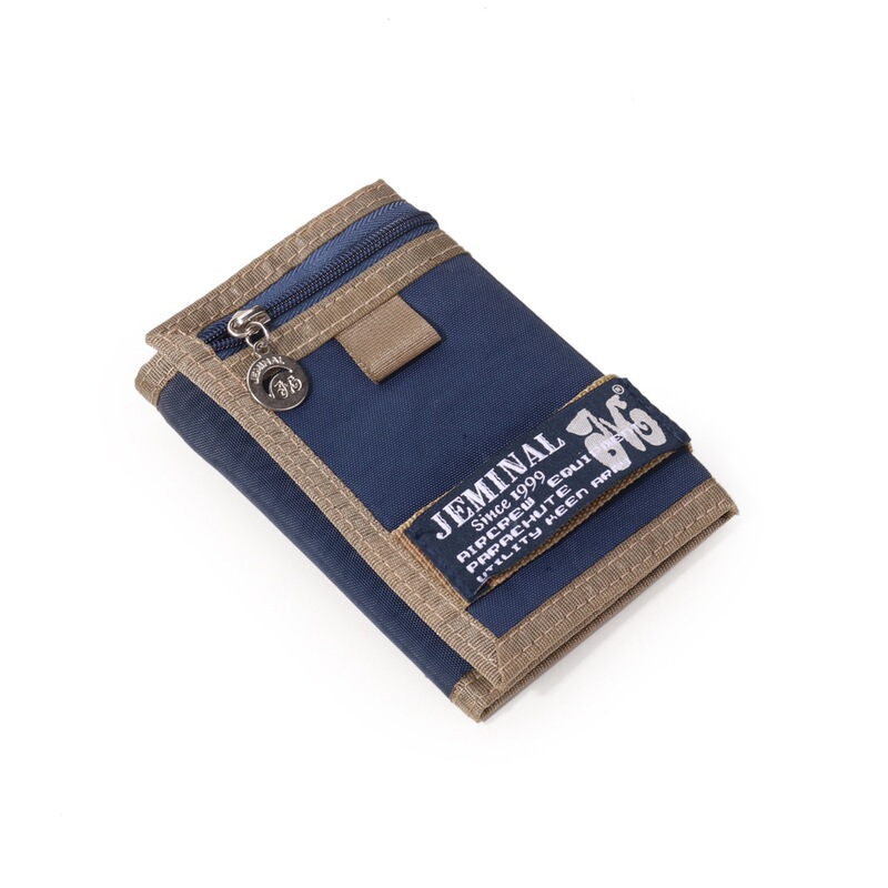 Jamie Road solid color tarpaulin men's wallet student sports canvas trend wallet factory direct spot wholesale