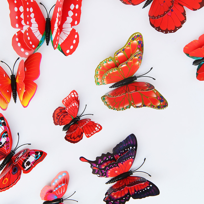 Creative Butterfly Wall Stickers 12-piece Set
