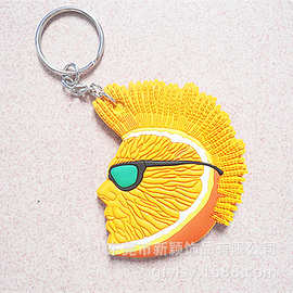 供应PVC软胶环保人头钥匙扣七星瓢虫小熊猫动物钥匙扣打造精品