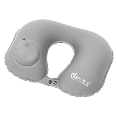 按压式充气枕旅行枕便携枕U型枕睡枕 旅行飞机旅行套装|ru