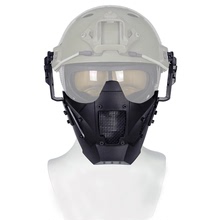 軍迷戰術鐵武士面具半臉模塊組合戰術多功能CS面罩 FAST頭盔配件