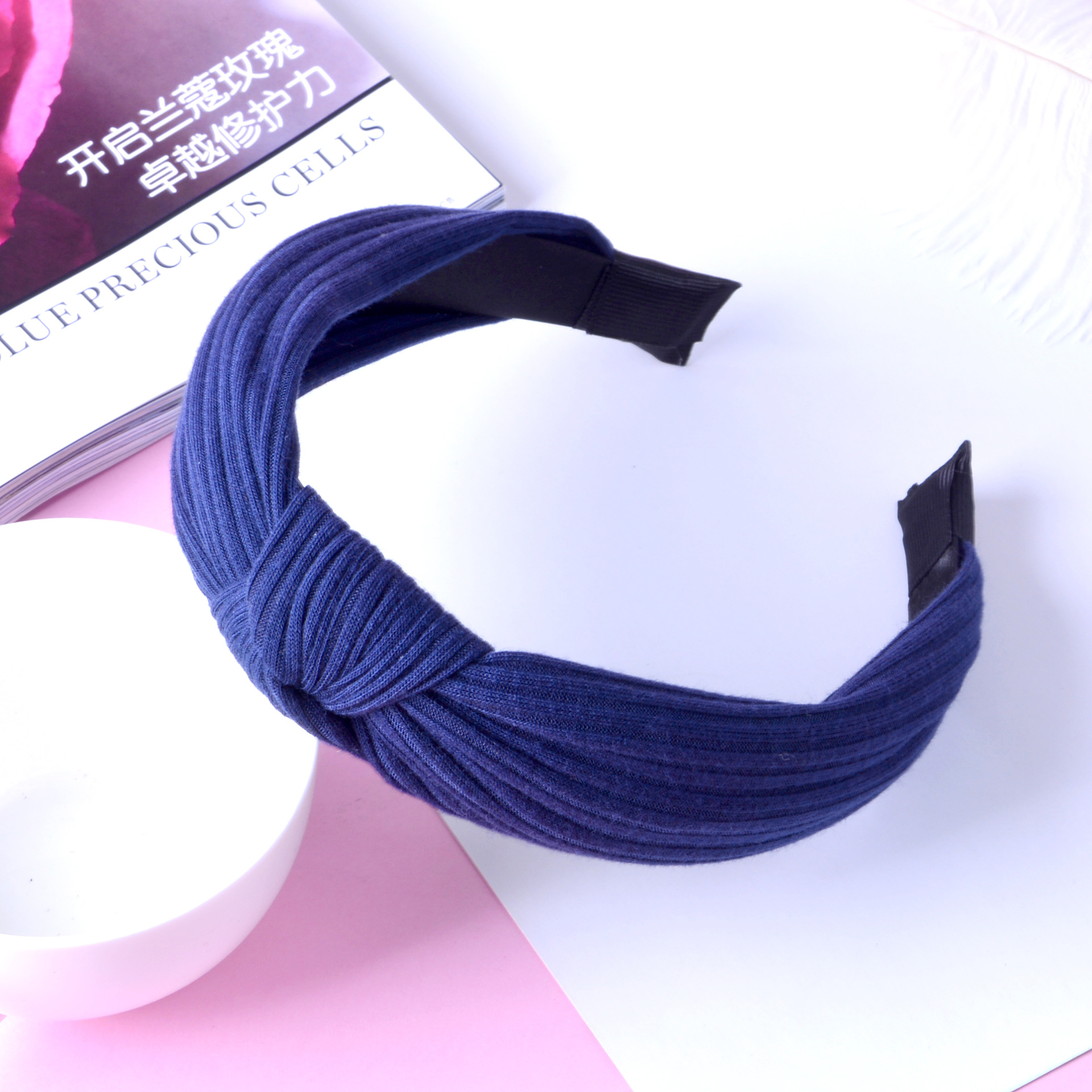 New Striped Broad-sided Fashion Headband display picture 2