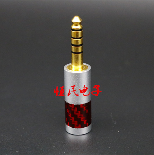 碳纤维 索尼NW-WM1Z/A镀金 4.4mm5极五级平衡输出插针 插头铝合金