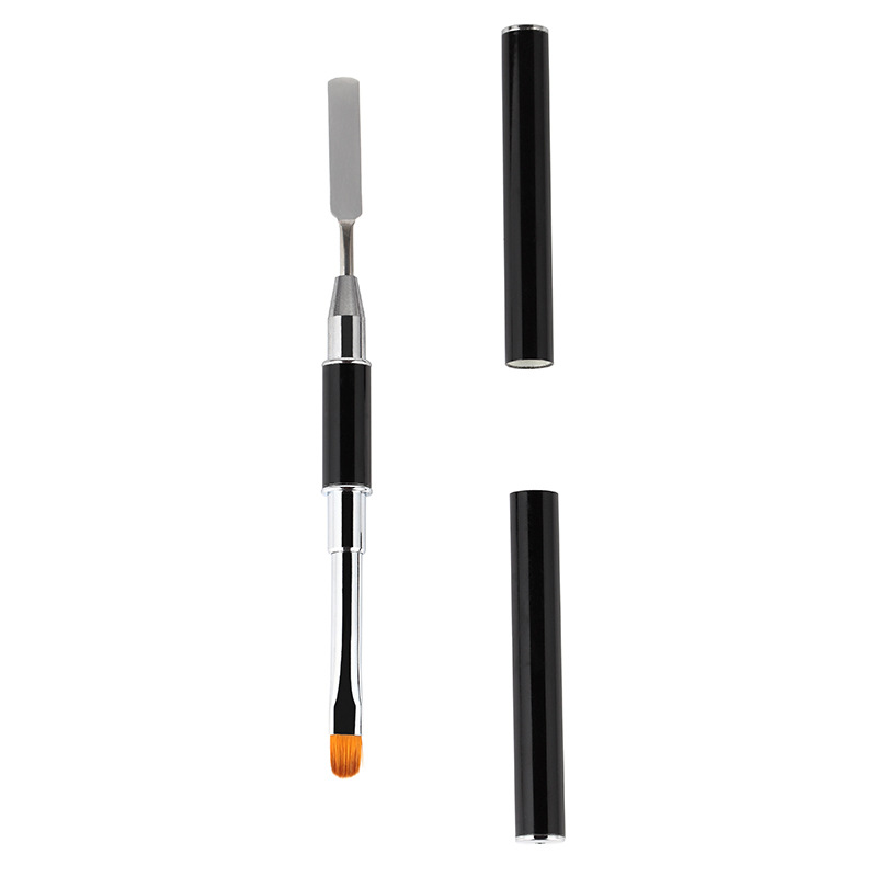 rosalind美甲光疗笔两用钢推 快速延长胶双头水晶笔刷 美甲店 