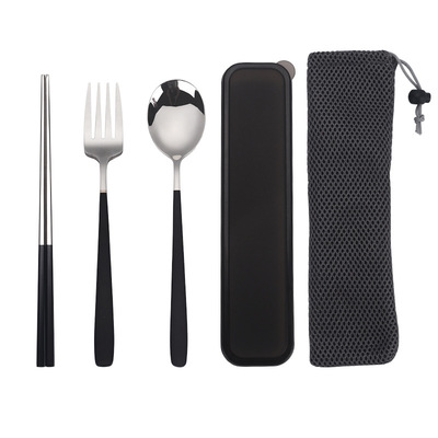 304不锈钢餐具 日式韩式户外旅行便携式餐具不鏽鋼餐具環保餐具|ms