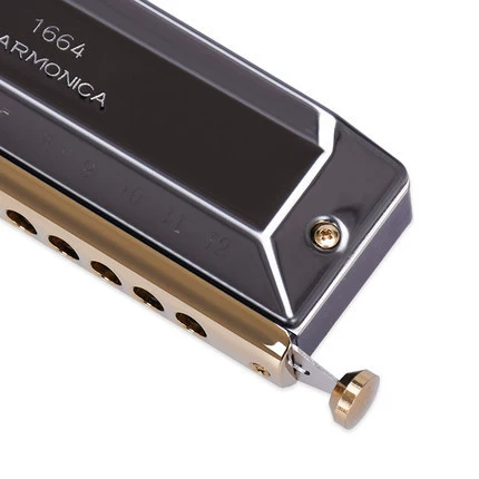 Chimei 16-hole 64-tone black chromatic harmonica/Chimei chromatic harmonica