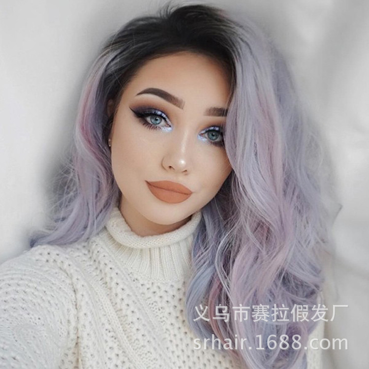 Wig European And American Women S Head Sets Of Chemical Fiber