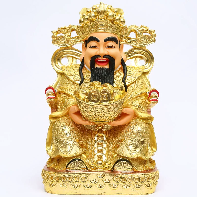 Производитель Янвоу оптом смола Будда статуя бог wealth gods, богов, Hongbao Cai Бог Статуя, посвященная Yuanbao Cai Бог Господь