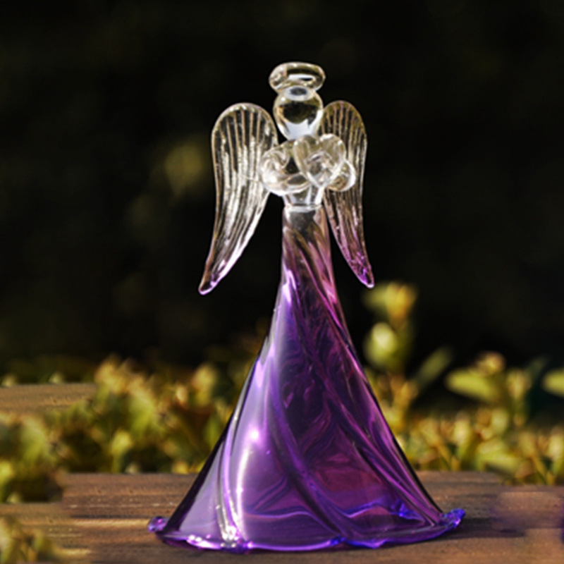 Vidrio bendición Ángel campanas de viento estilo novia/chica regalo creativo regalo de boda