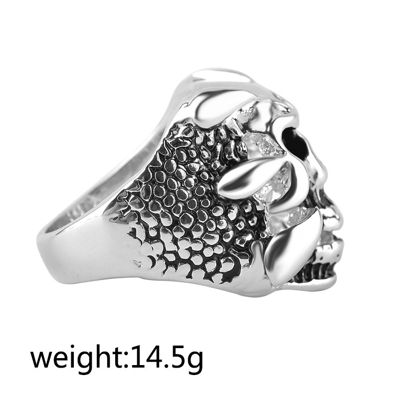 Fashion Rings Nihaojewelry Retro Skull Alloy Tail Ring Nihaojewerly Wholesale display picture 1