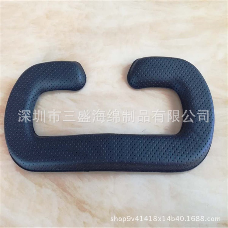 高周波热压蛋白皮VR眼罩 3D眼镜绒布海绵护罩 来图样订做