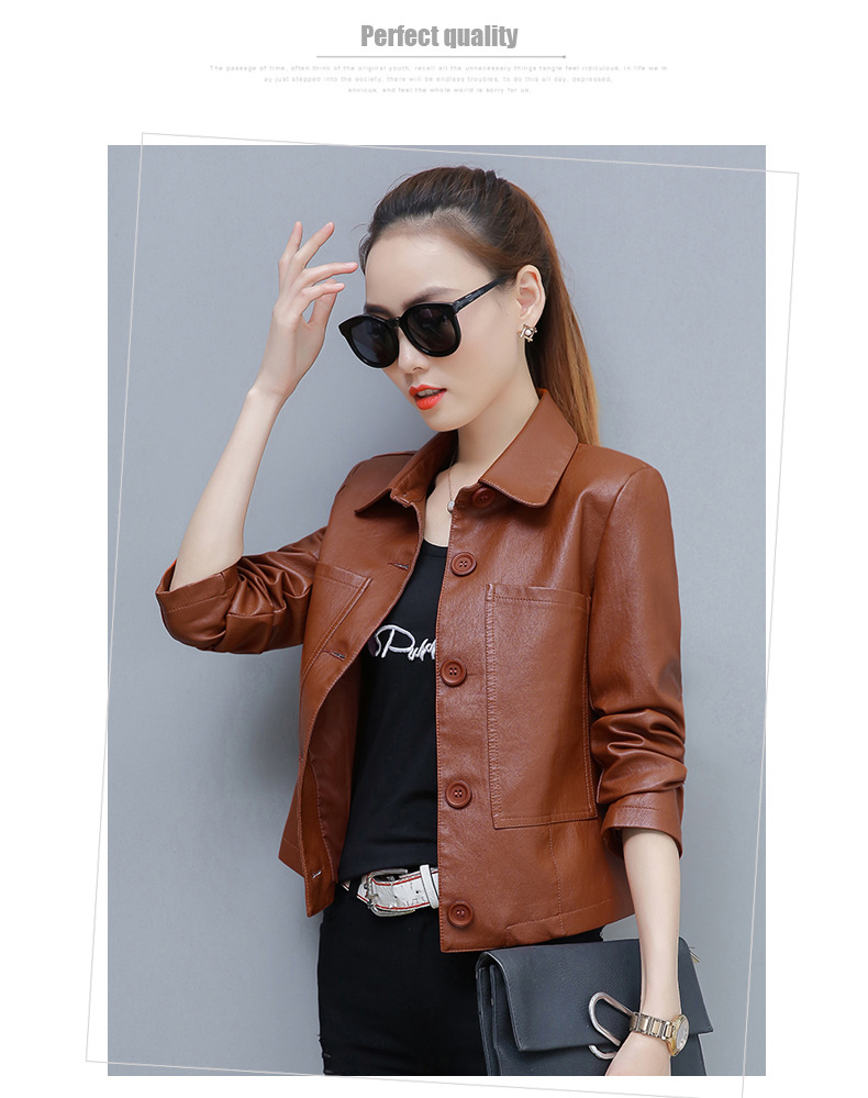 Veste cuir femme en PU - Ref 3447611 Image 18