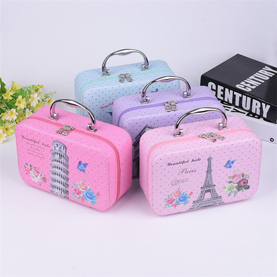 韩版新款手提化妆箱多功能便携化妆包旅行大容量化妆品收纳箱批发