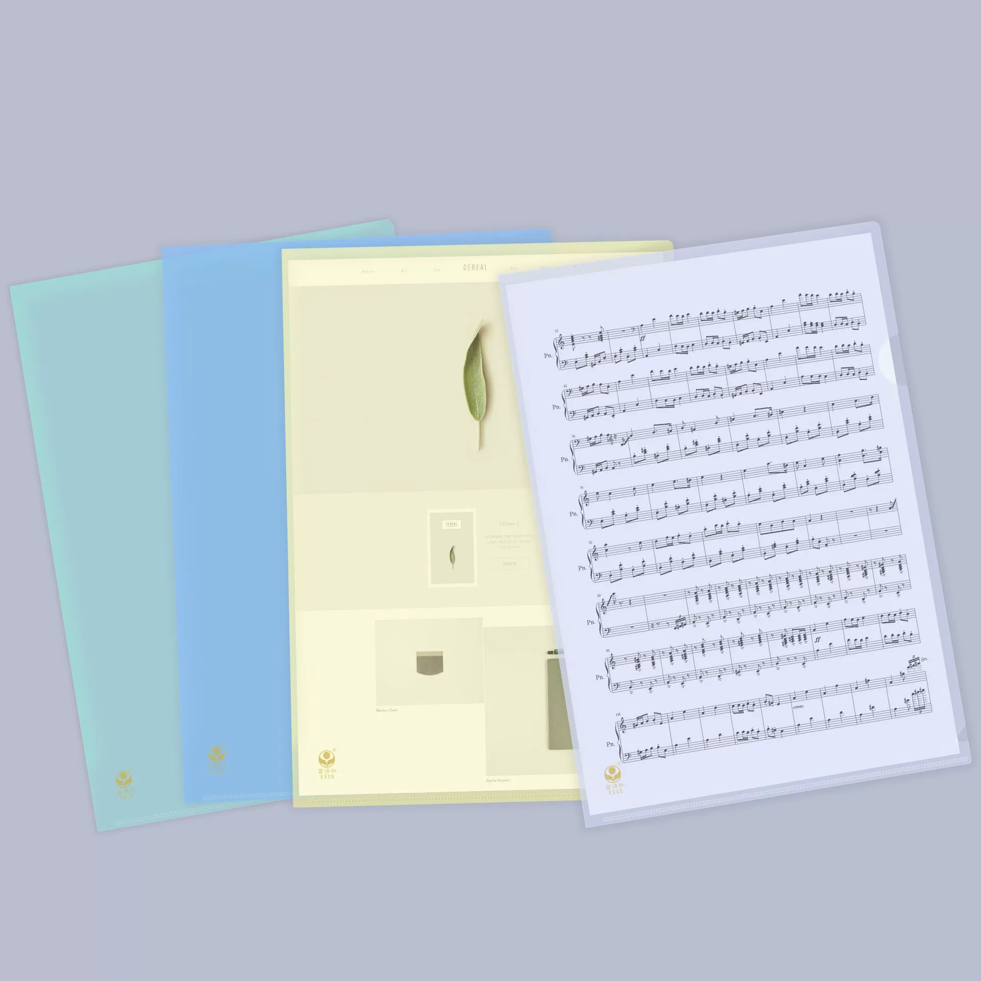 Богатый быстрый набор двухстраничных файлов E310, папка A4, вставка, прозрачная сумка для файлов, папка из ПВХ