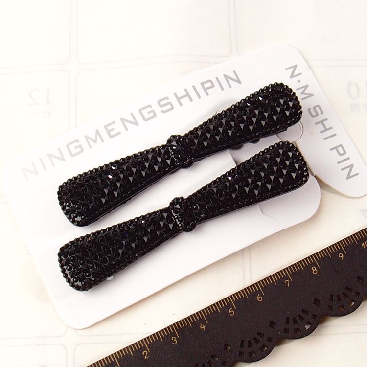 Black Imitation Rhinestone Hairpin display picture 14