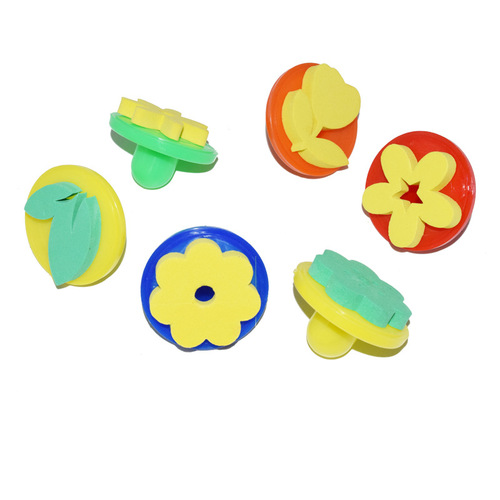 Kindergarten children's painting supplies roller paintbrush sponge brush EVA foam rubbing graffiti sponge brush