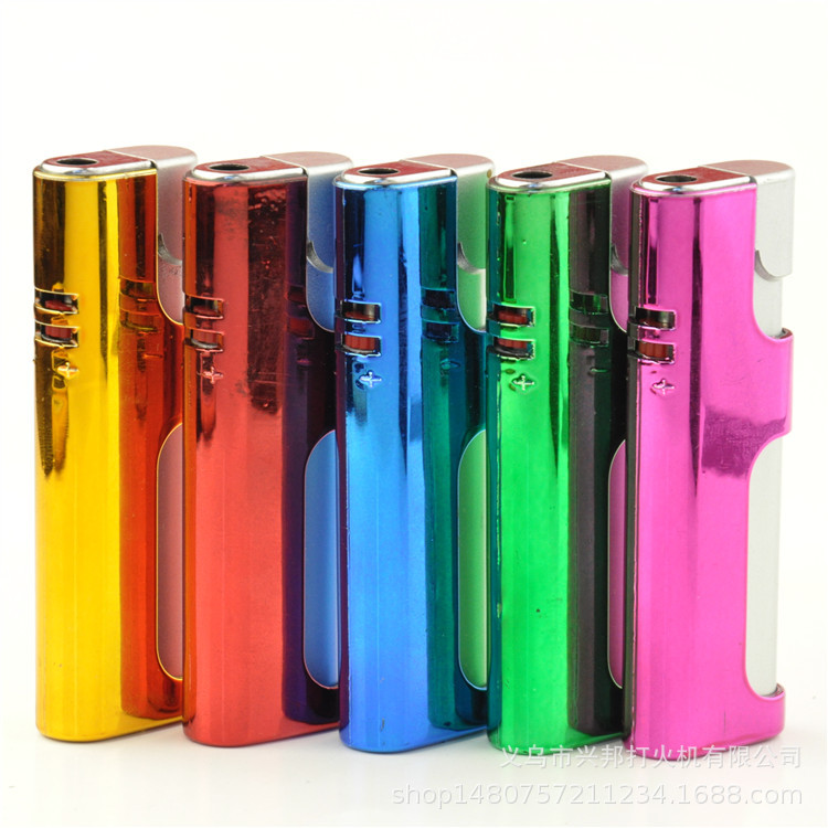 金博宏915塑料镀膜套壳防风打火机一次性充气广告火机定制批发