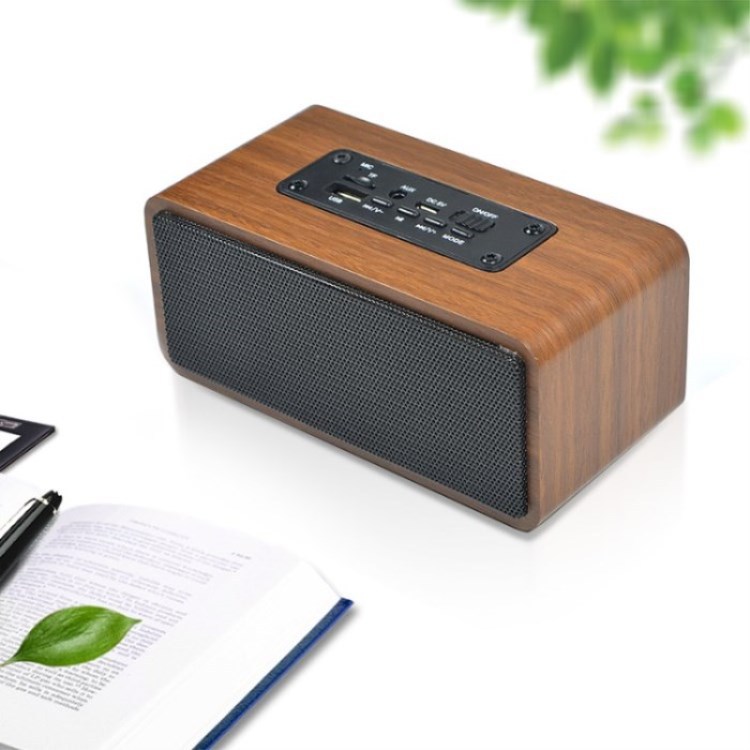 私模木质制蓝牙音箱无线手机电脑家用插卡便携小音响迷你低音炮|ms