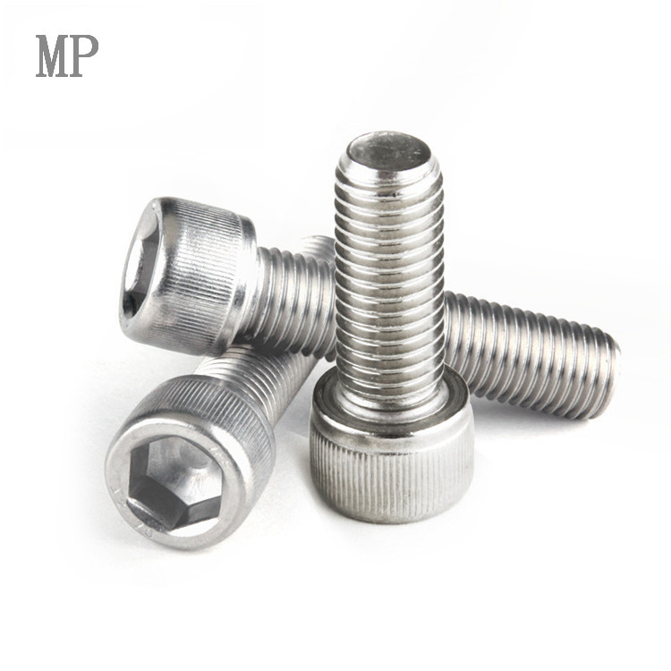 304不锈钢内六角螺丝M8M10M12 DIN912 内六角螺栓 杯头螺钉螺丝钉