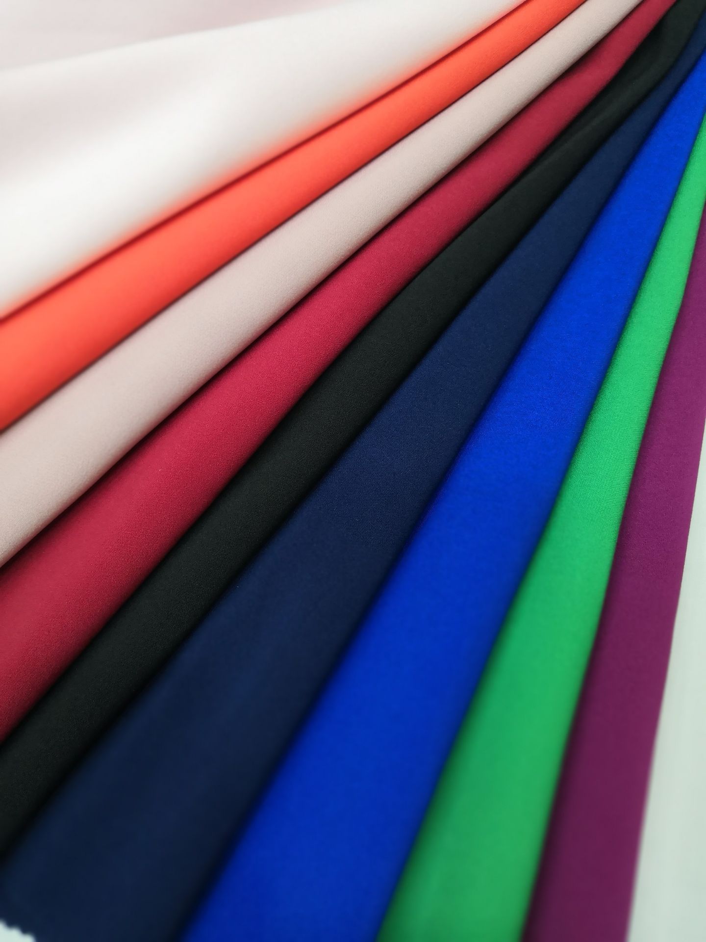 Manufactor cloth wholesale Filament Polyester Twill Lycra fabric Dress Suit fabrics fabric