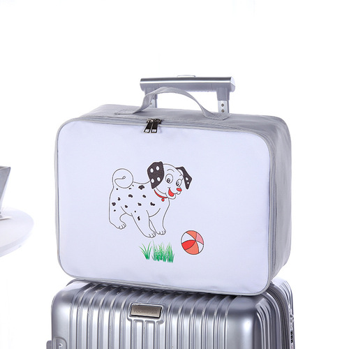 Cross-border large capacity cartoon travel storage bag clothing organizer large waterproof portable travel bag wholesale