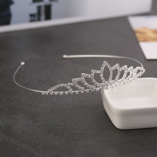 A8528 New Korean style crown headband hair accessories wholesale exquisite rhinestone love crown