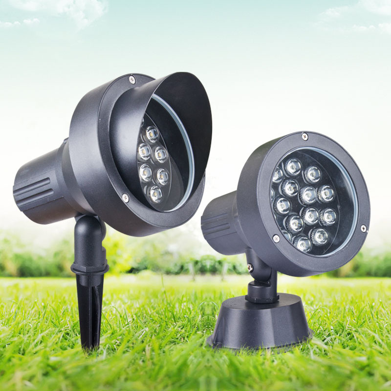 LED Plug lights Buried lights Garden landscape Garden green Park Lighting outdoors waterproof According to tree lights lighting 18W