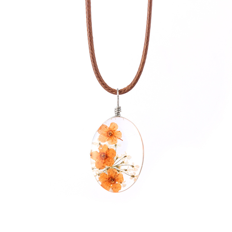 fashionable creative glass necklace handmade