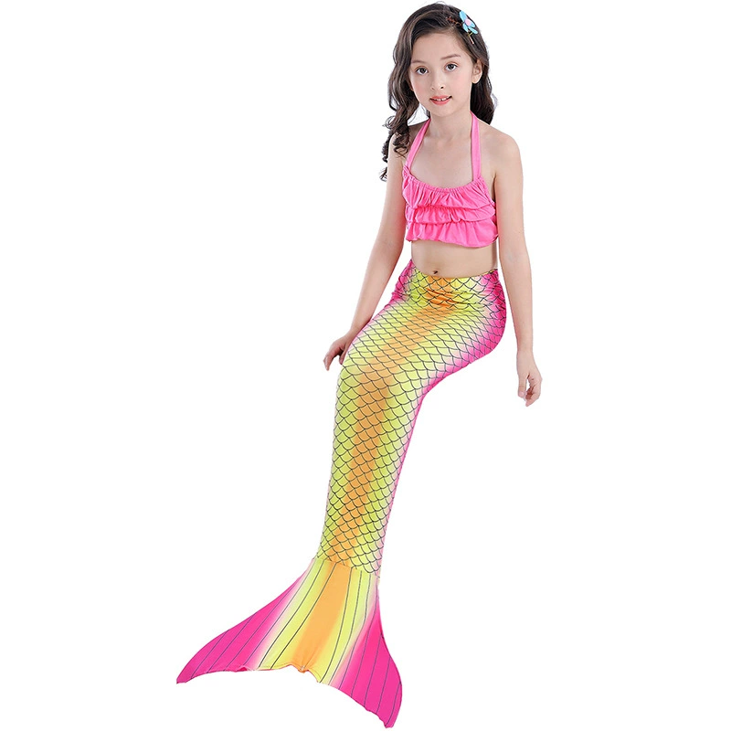 Детский купальник с вырезом "鱼尾" (fish tail), косплей, подарок на день рождения