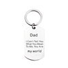 Golden metal keychain stainless steel, pendant, accessory, city style, English, Birthday gift