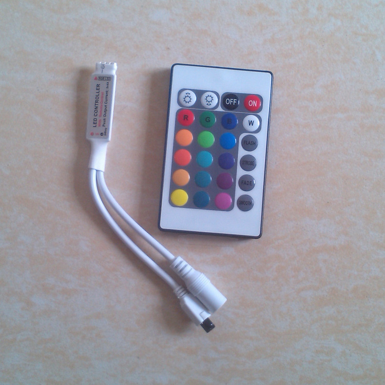 direct deal Mini RGB infra-red Wireless Controller DC Input line controller Light Bar Light belt controller