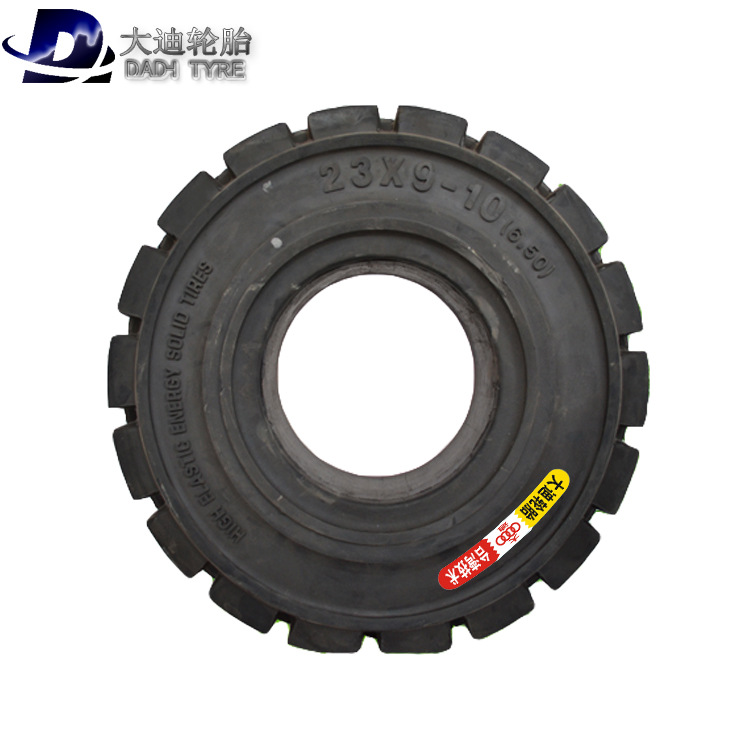 天津大迪轮胎厂批发 23x9-10轮胎 叉车实心轮胎正品质量耐磨花纹