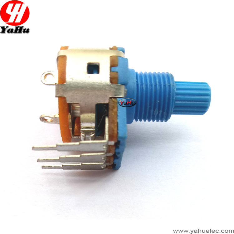 16型塑胶柄开关电位器 调光型电位器WH160AK电位器500K VR电位器