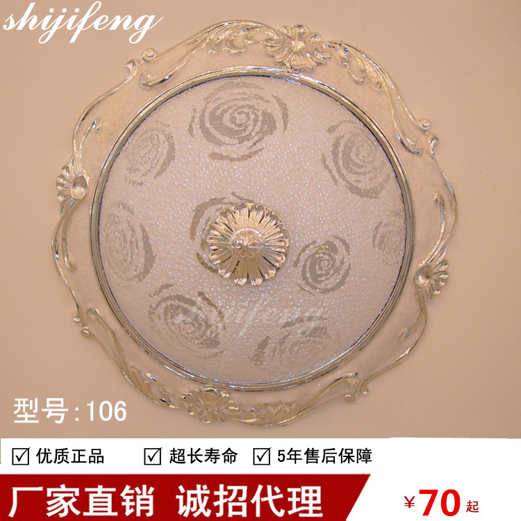 ceiling lamp欧式吸顶灯过道灯卧室树脂圆形灯具阳台灯厂家直销