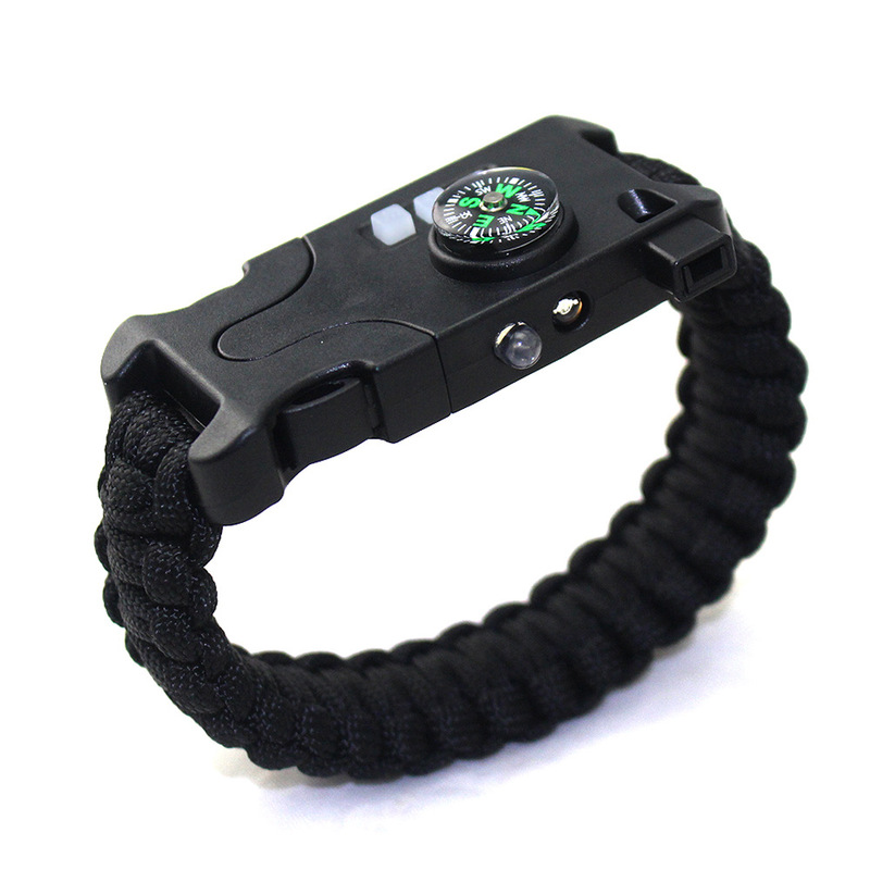 Outdoor camping supplies survival bracelet seven-core umbrella rope braided infrared laser bracelet spot wholesale