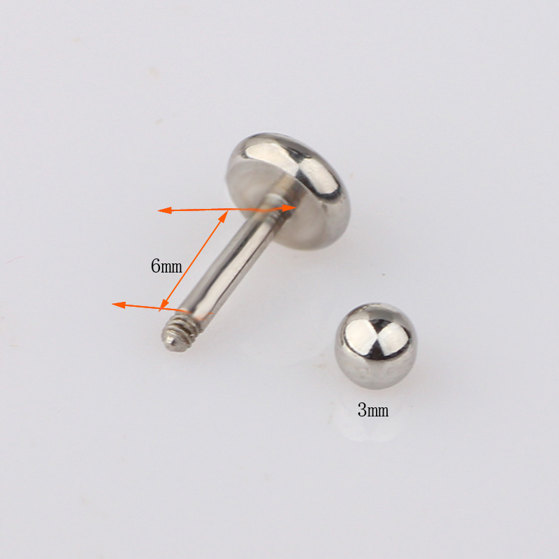 Fashion Geometric Stainless Steel Inlay Ear Studs 1 Piece
