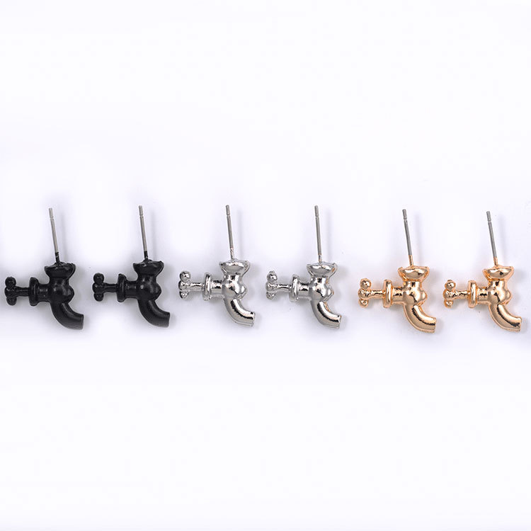 fashion personality exaggerated tricolor faucet earrings wholesalepicture6