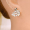 Crystal, swan, zirconium, elegant earrings, Aliexpress, wish, Amazon, Korean style