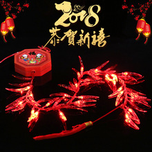 2022春节新年装饰喜庆LED彩灯串灯中国结灯笼鞭炮串福字辣椒挂件